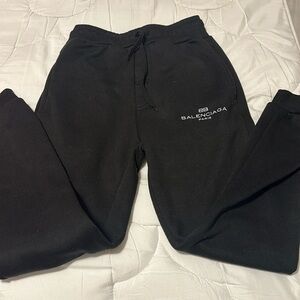 Black Balenciaga joggers